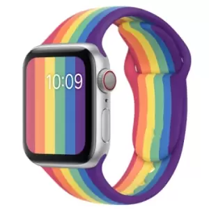 image of Apple official Watch Band 44mm Strap Pride Sport Edition