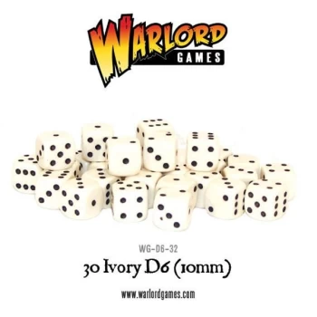 Image of Spot dice 10mm - Ivory (30)