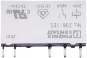 image of Phoenix Contact 2961105 Relay, Spdt, 250Vac, 6A