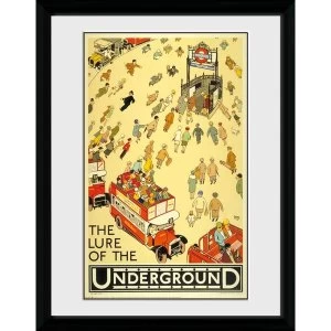 image of Transport For London Lure Of The Underground 12" x 16" Framed Collector Print