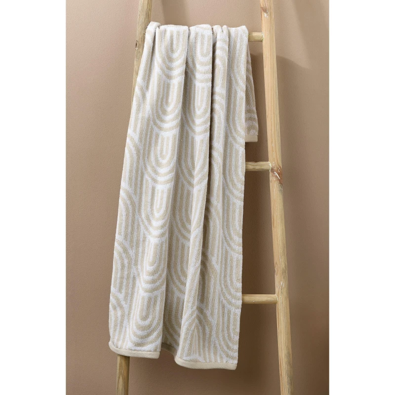 Image of Homelife Abstract Arches Bath Towel - Nude Nude One Size
