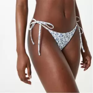 image of Jack Wills Tie Side Bikini Bottoms - Multi