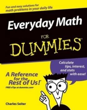 Image of Everyday Math for Dummies by Charles Seiter Paperback