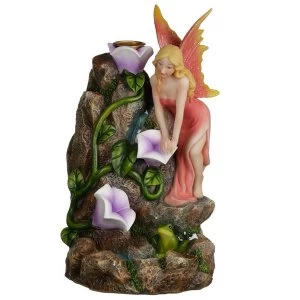 image of Fairy Flower Garden Waterfall Backflow Incense Burner