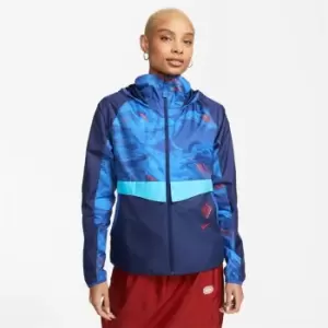 Image of Nike England AWF Womens Full-Zip Football Jacket Womens - Blue