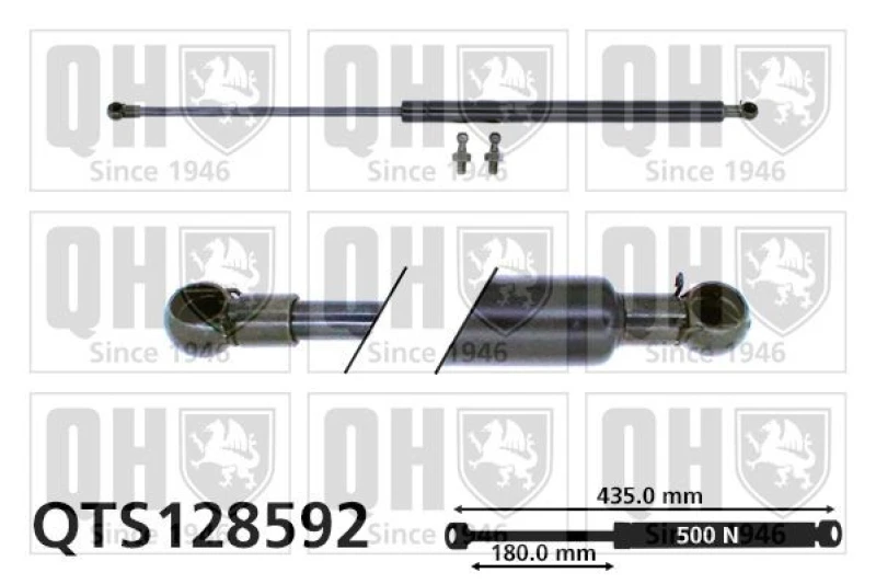 Image of QUINTON HAZELL Tailgate strut QUINTON HAZELL QTS128592