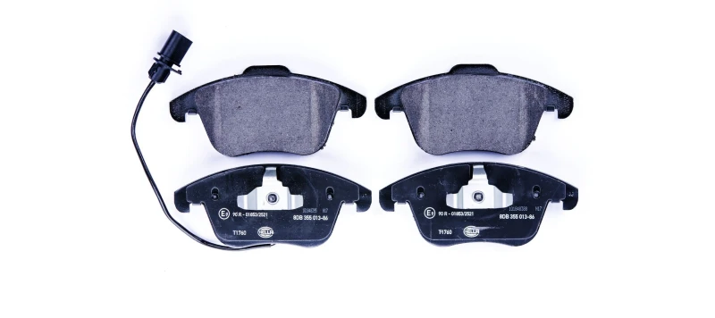 Image of HELLA Brake pad set HELLA 8DB 355 013-861