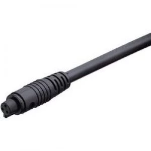 Image of Sub miniature round plug connector series 709 Number of pins 4 Sprayed around cable socket