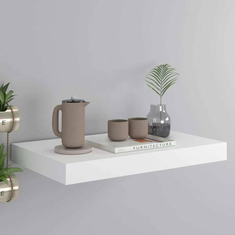 Image of VIDAXL Floating Wall Shelf White 40x23x3.8cm mdf Vidaxl 8720286074367
