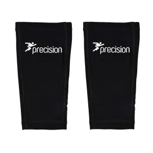Image of Precision Pro Matrix Shinguard Sleeves Black/Chrome Large