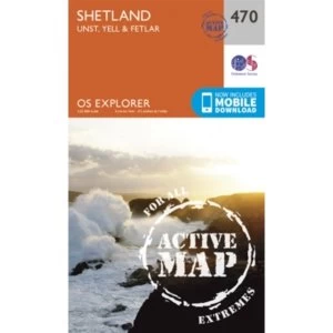 Image of Shetland - Unst, Yell and Fetlar by Ordnance Survey (Sheet map, folded, 2015)