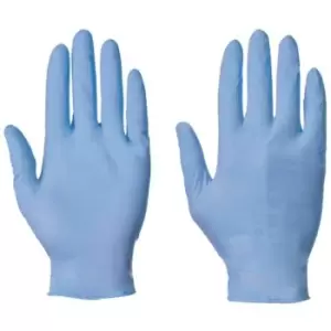 Image of Slingsby Disposable Blue Nitrile Powder Free Gloves - Box of 100 - Large