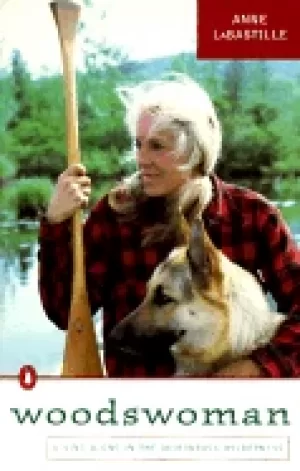 Image of woodswoman young ecologist meets challenge living alone adirondack wilderne