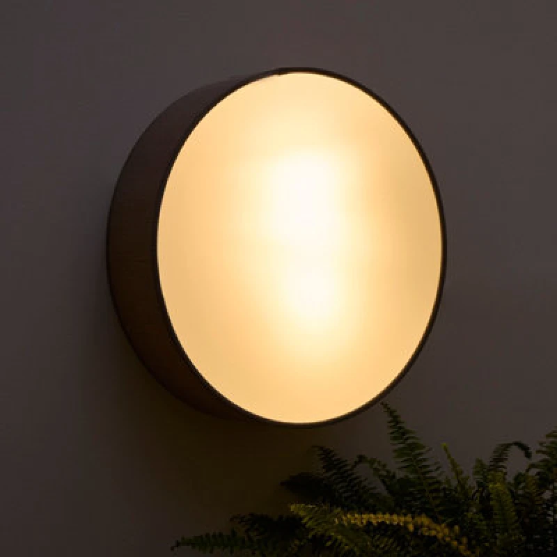 Image of K Living Crete 38Cm 2 Light Grey Velvet Drum Shade With Diffuser