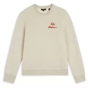 Image of Ted Baker Trophey Logo Sweater - Beige