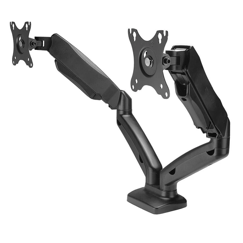 Image of Lindy Dual Display Gas-Spring Desktop Mount