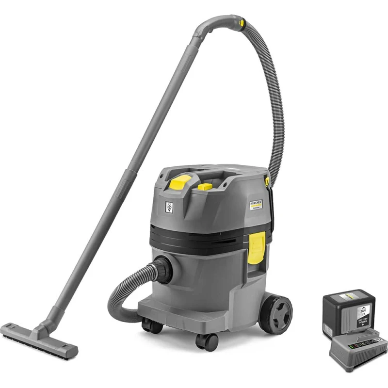 Image of Karcher NT 22/1 AP BP L Professional 36v Cordless Wet & Dry Vacuum Cleaner 22L NT 22/1 AP BP L Batteries: 1 x 6ah Li-ion