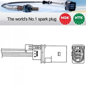 image of NGK NTK Oxygen O2 Lambda Sensor LZA07-V3 LZA07V3 (1880)