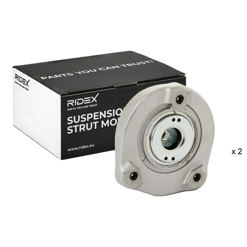 Image of RIDEX 1180S1270 Top strut mount Front axle both sides Elastomer Suspension Strut Support Bearing (1180)