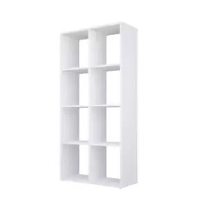 KUDL 8 Cubic Section Shelving Unit White