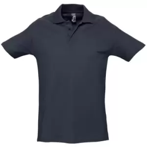 Image of SOLS Mens Spring II Short Sleeve Heavyweight Polo Shirt (3XL) (Navy)