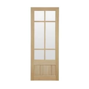 image of 2 Panel Clear pine Internal Door H1981mm W838mm