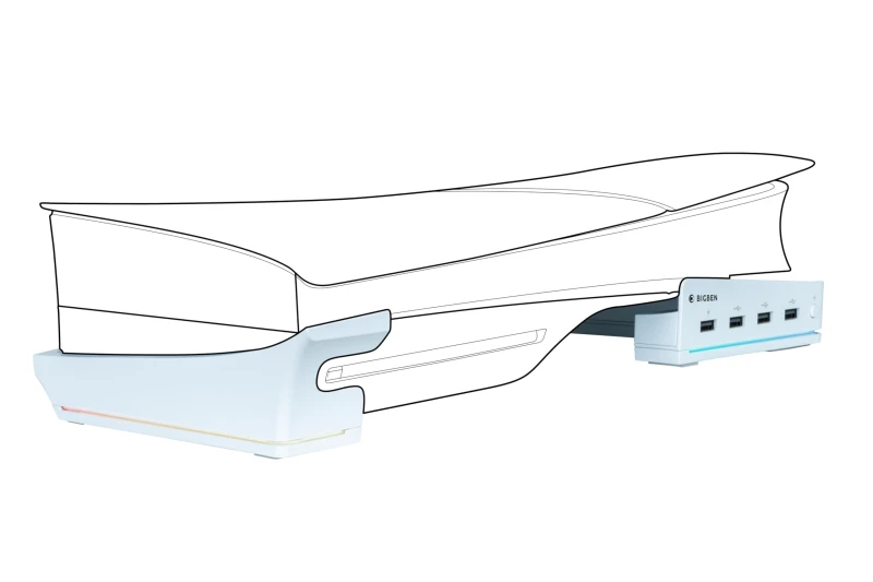 Image of Playstation 5 Slim dockingstation voor opladen en gegevensoverdracht compatibel met digitale consoles en harde schijven. Nacon