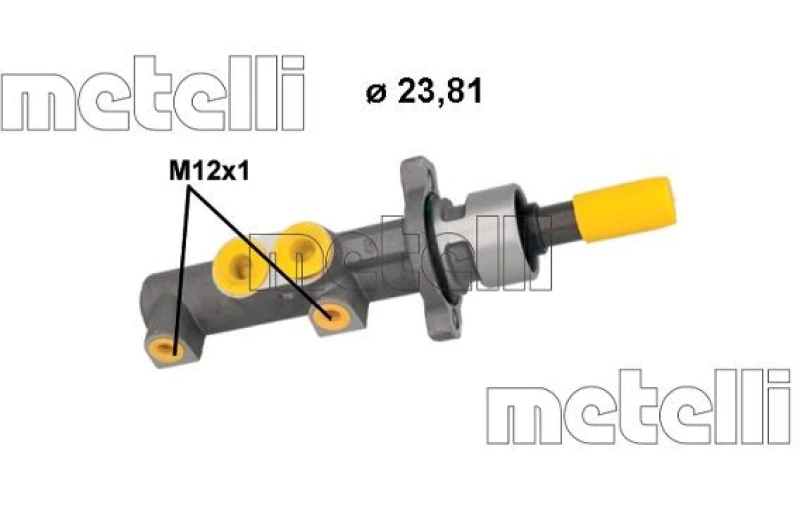 Image of METELLI Brake master cylinder METELLI 05-1301