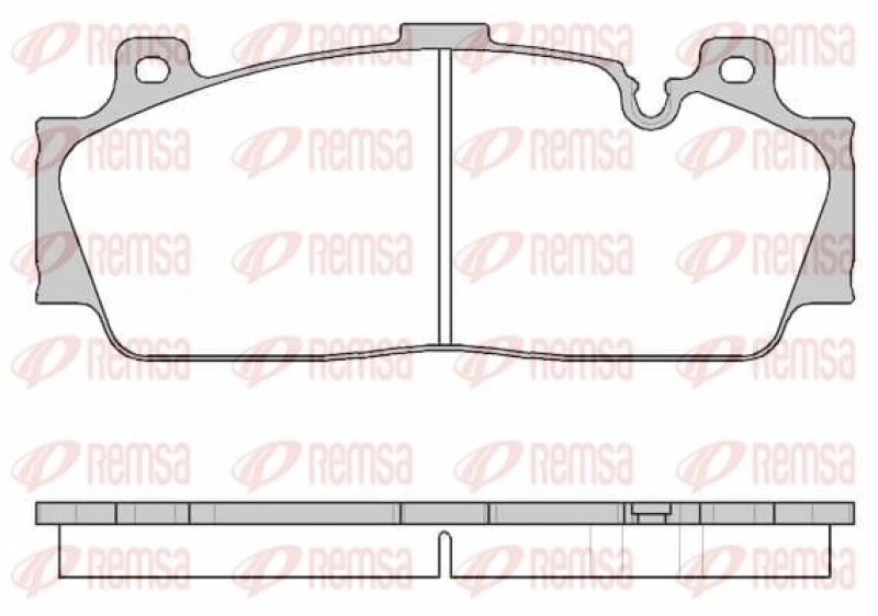 Image of REMSA Brake pad set REMSA 1543.10