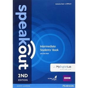 image of Speakout Intermediate 2nd Edition Students' Book with DVD-ROM and MyEnglishLab Access Code Pack Mixed media product...