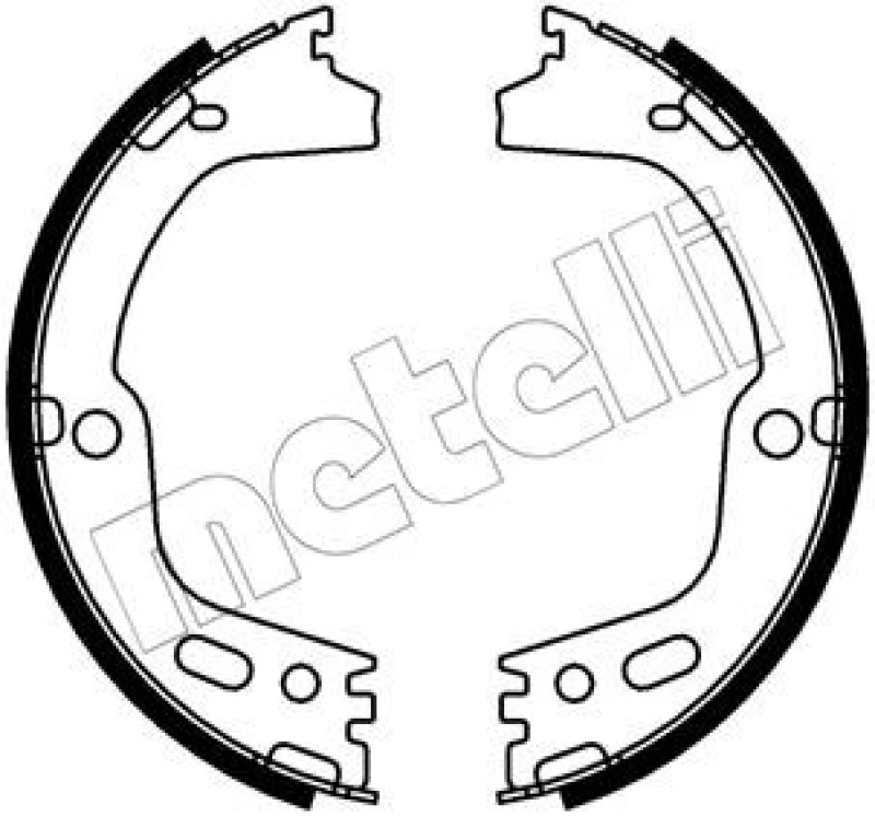 Image of METELLI Handbrake shoes METELLI 53-0756