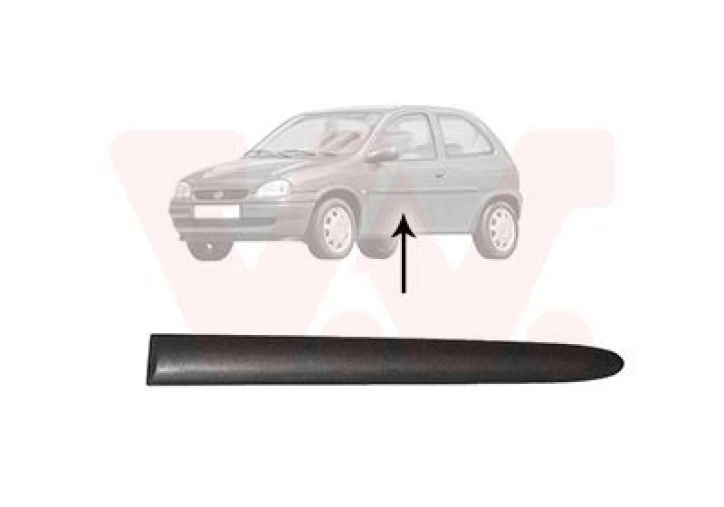 Image of VAN WEZEL Trim / Protective Strip, sidewall VAN WEZEL 3776429