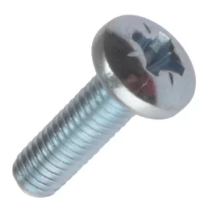 image of Machine Screw Pozi Pan Head Bright Zinc Plated M5 20mm Pack of 100