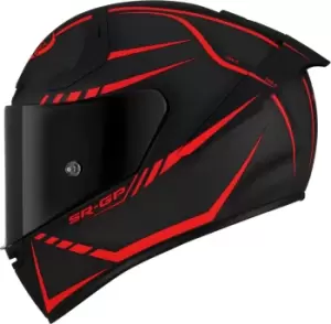 image of Suomy SR-GP Carbon Supersonic Helmet, black-red, Size S, black-red, Size S