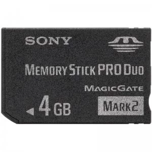 Image of Sony 4GB Memory Stick PRO Duo Card