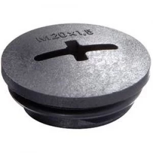 Image of Wiska 10064646 EVSG ORD M32 RAL 9005 Locking Screw With Fitted O Ring Metric