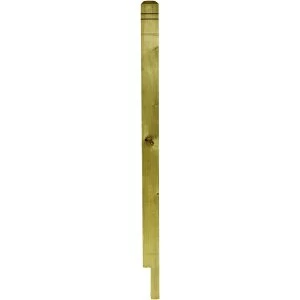 Image of Wickes Deck Post Modern Notched - Green 83 x 83 x 1.37m