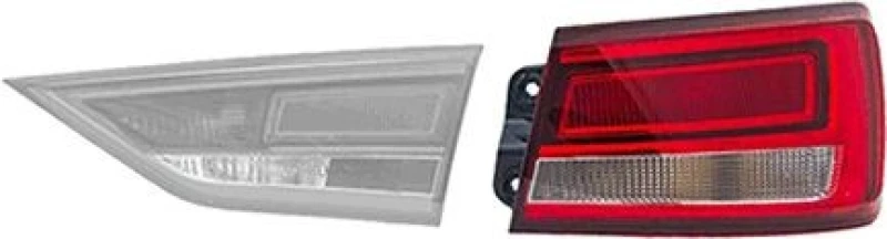 Image of VAN WEZEL Rear light VAN WEZEL 0358922