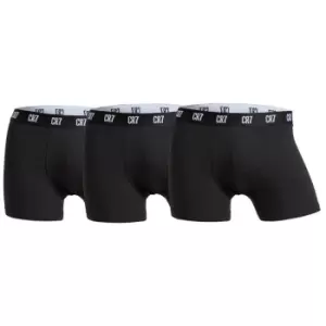 Cristiano Ronaldo 3 Pack Cotton Trunks Mens - Black