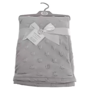 image of Snuggle Baby Star Embossed Baby Wrap (75 x 100cm) (Grey)