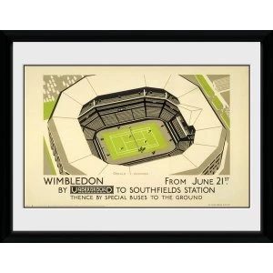 Image of Transport For London Wimbeldon 12" x 16" Framed Collector Print