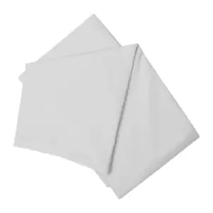 Image of Belledorm Brushed Cotton Flat Sheet (Double) (Grey)