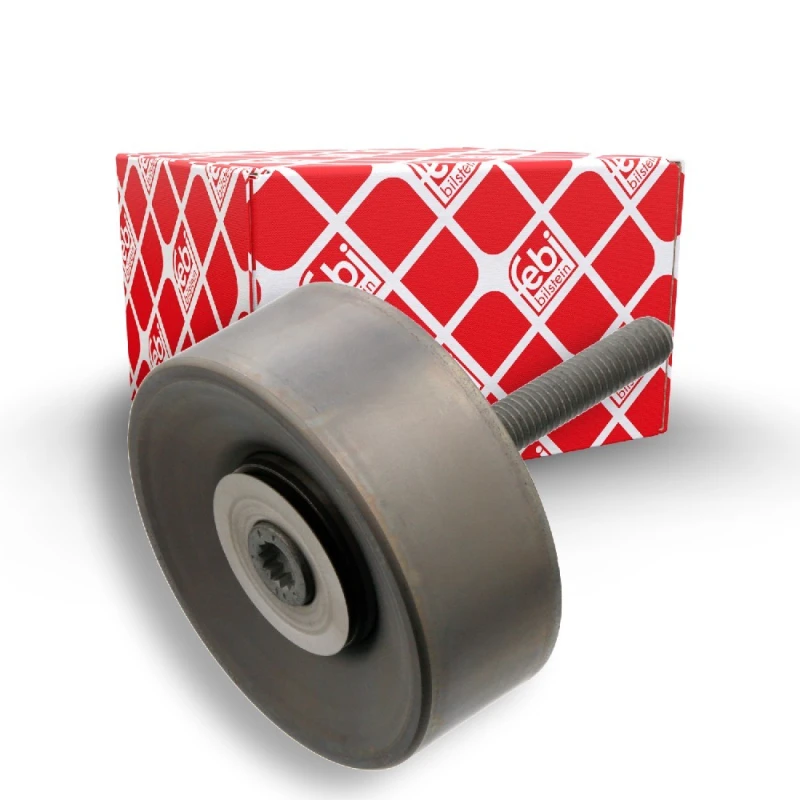 Image of FEBI BILSTEIN 37979 Idler Pulley with screw Metal Deflection/Guide Pulley,v-ribbed belt (312)