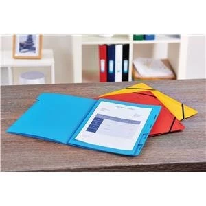 Image of Original Elba Boston Foolscap Part File Pressboard Elasticated 9 Part Red Pack of 5