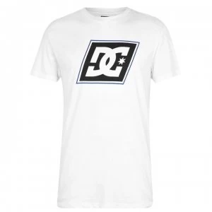 Image of DC Slant Logo T Shirt - White