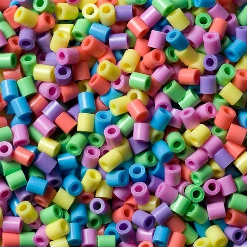 Image of DKL Hama Beads 1000 Bead Pack Pastel Mix 50 Multi