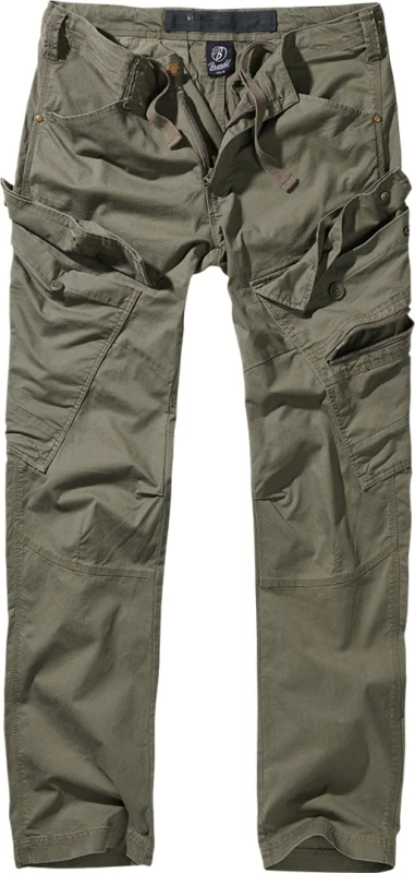 Image of Brandit Adven Slim Fit Pants, green, Size 2XL for Men