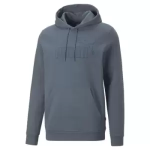 image of Puma Big Embroidered Hoodie Mens - Grey