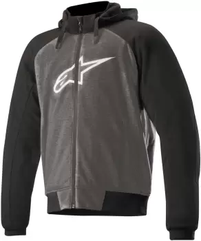 Image of Alpinestars Chrome Sport Motorcycle Hoodie, grey Size M grey, Size M