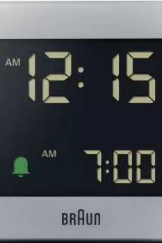 Image of Braun Clocks Grey Digital Alarm Clock BC09G